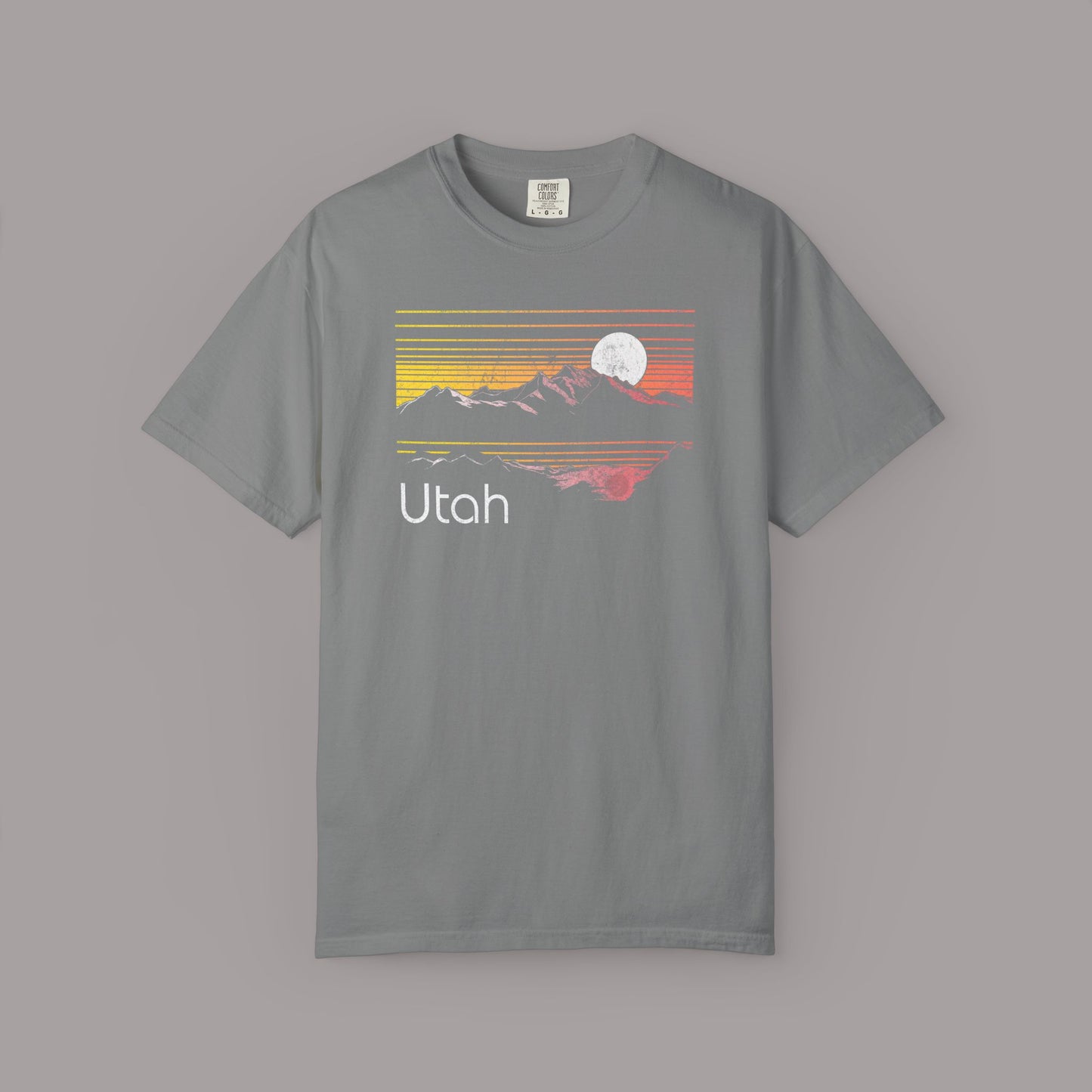Retro Utah Sunset Mountain T-Shirt