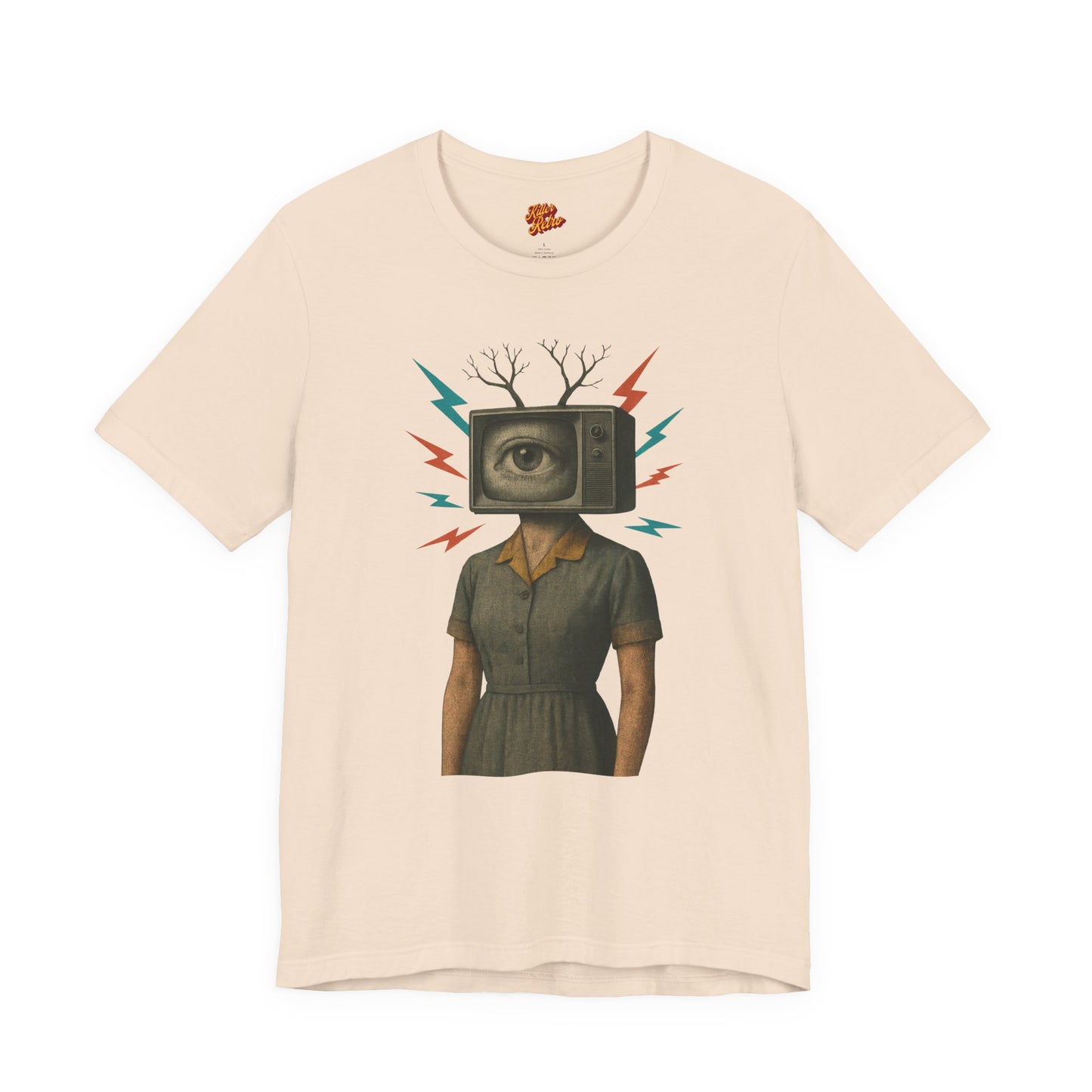 TV Head Retro Collage Graphic Tee