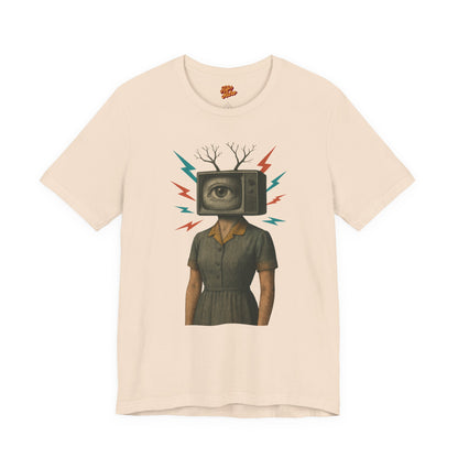 TV Head Retro Collage Graphic Tee