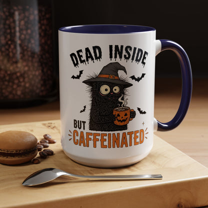 Dead Inside But Caffeinated Halloween Coffee Mug