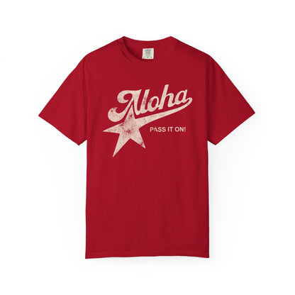 Aloha Star Tee . "Aloha, Pass It On!" Vintage Graphic T-Shirt