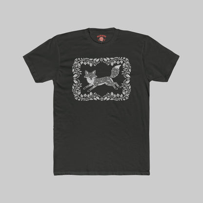 Vintage Floral Frame Fox Illustration Tee - Only on Faire!