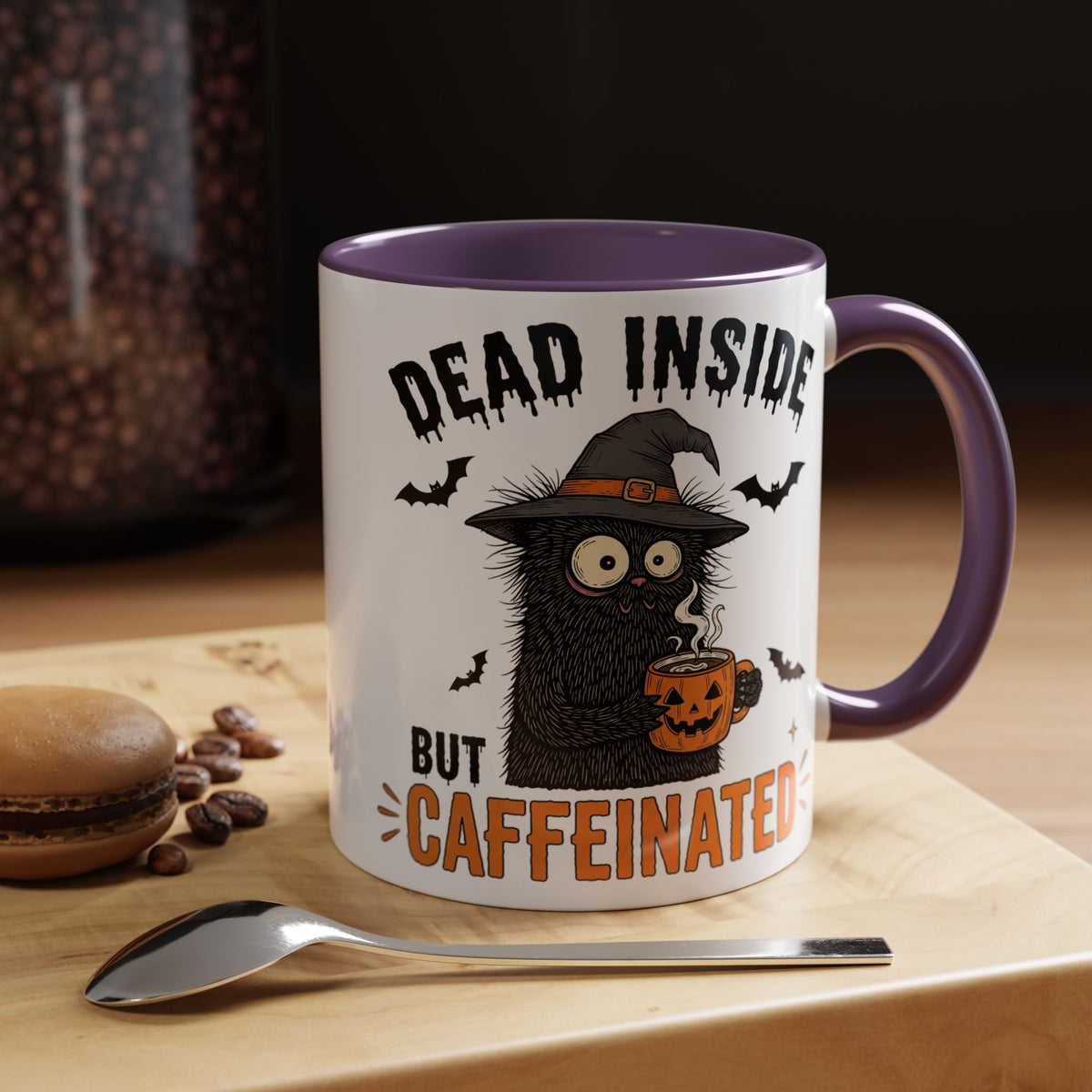 Dead Inside But Caffeinated Halloween Coffee Mug