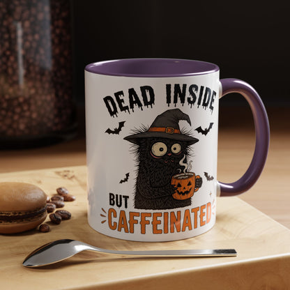 Dead Inside But Caffeinated Halloween Coffee Mug