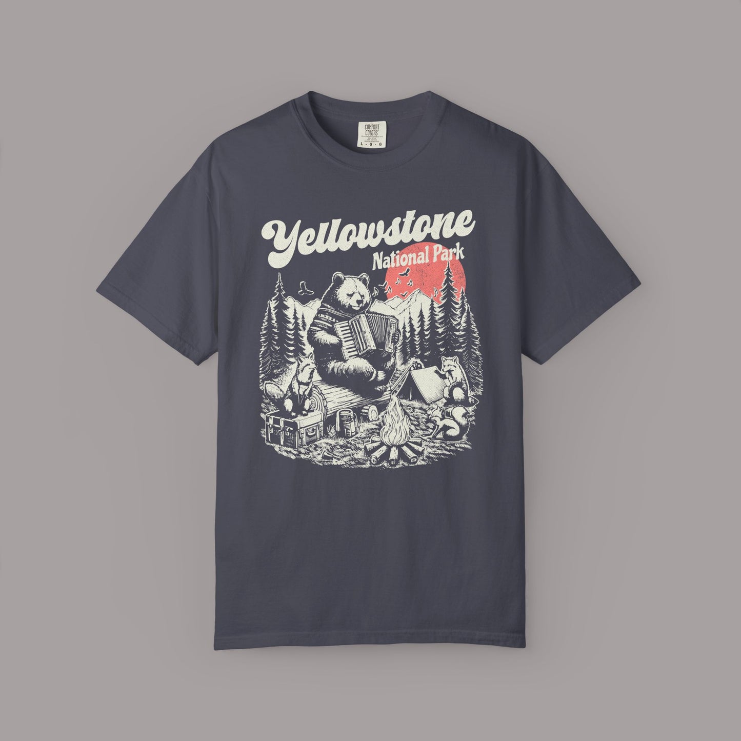 Yellowstone National Park Bear Camping T-Shirt