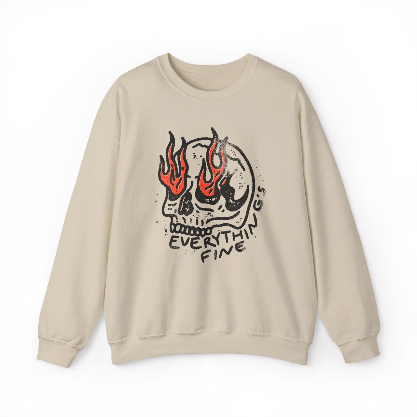 Vintage Funny Everything's Fine Sweatshirt