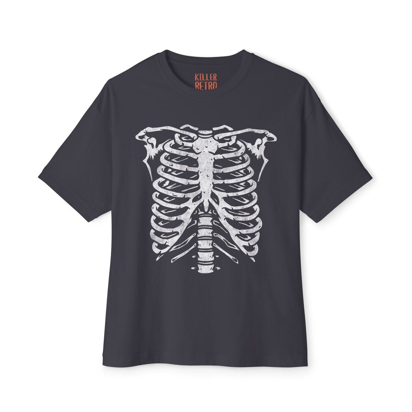 Skeleton Ribcage Oversized Graphic T-Shirt