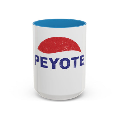 Peyote Parody Coffee Mug – Retro Distressed Graphic 11/15oz