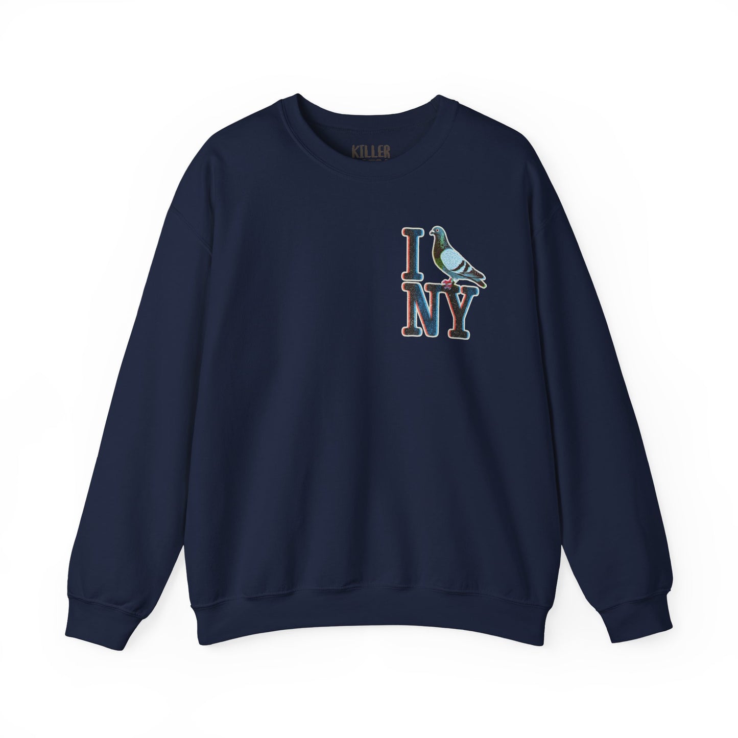 I (Pigeon) NY Crewneck Sweatshirt — Cute NYC Pigeon Graphic