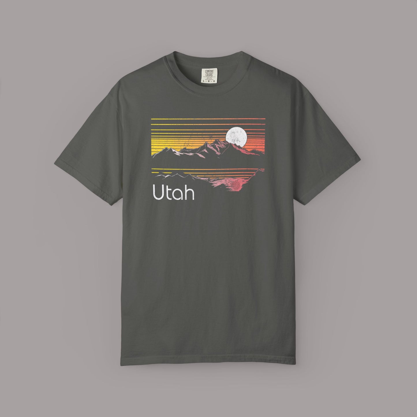 Retro Utah Sunset Mountain T-Shirt