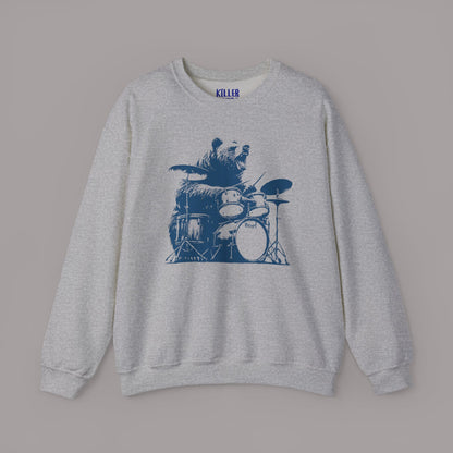 Drumming Bear Vintage Graphic Sweatshirt