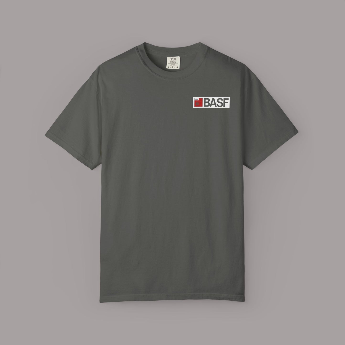 Vintage BASF 90 Retro Cassette Label Graphic Tee