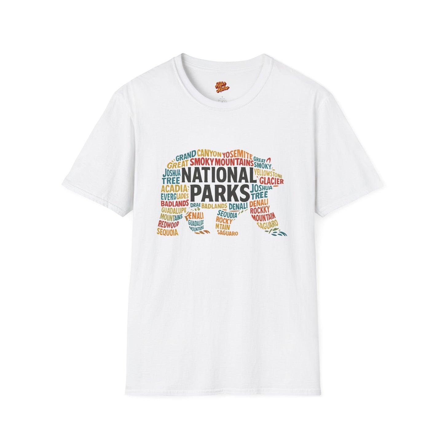 Retro National Parks Bear Graphic T-Shirt - Nature Lover Apparel