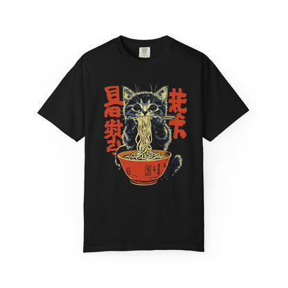 Cute Cat Noodle T-Shirt | Fun Graphic Tee for Cat Lovers