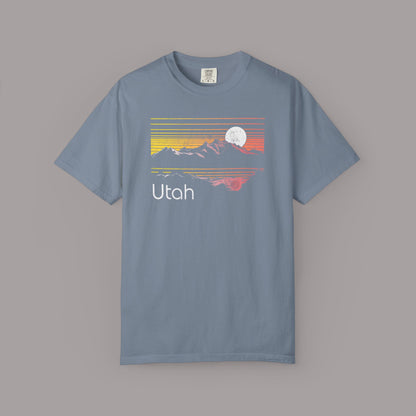 Retro Utah Sunset Mountain T-Shirt