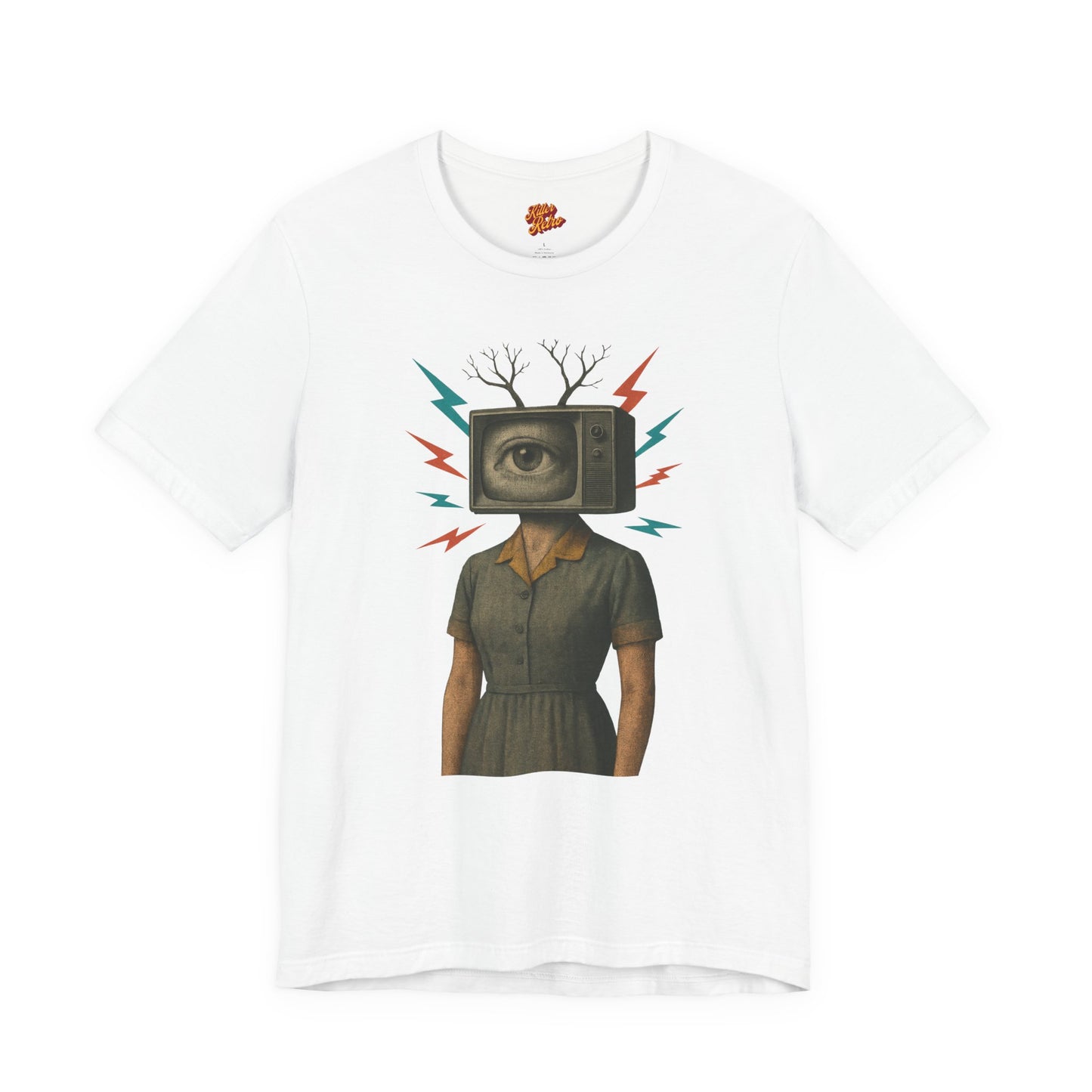 TV Head Retro Collage Graphic Tee