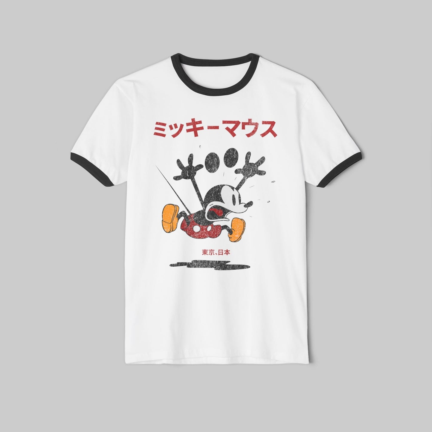 Vintage Style Japanese Mickey Ringer Tee