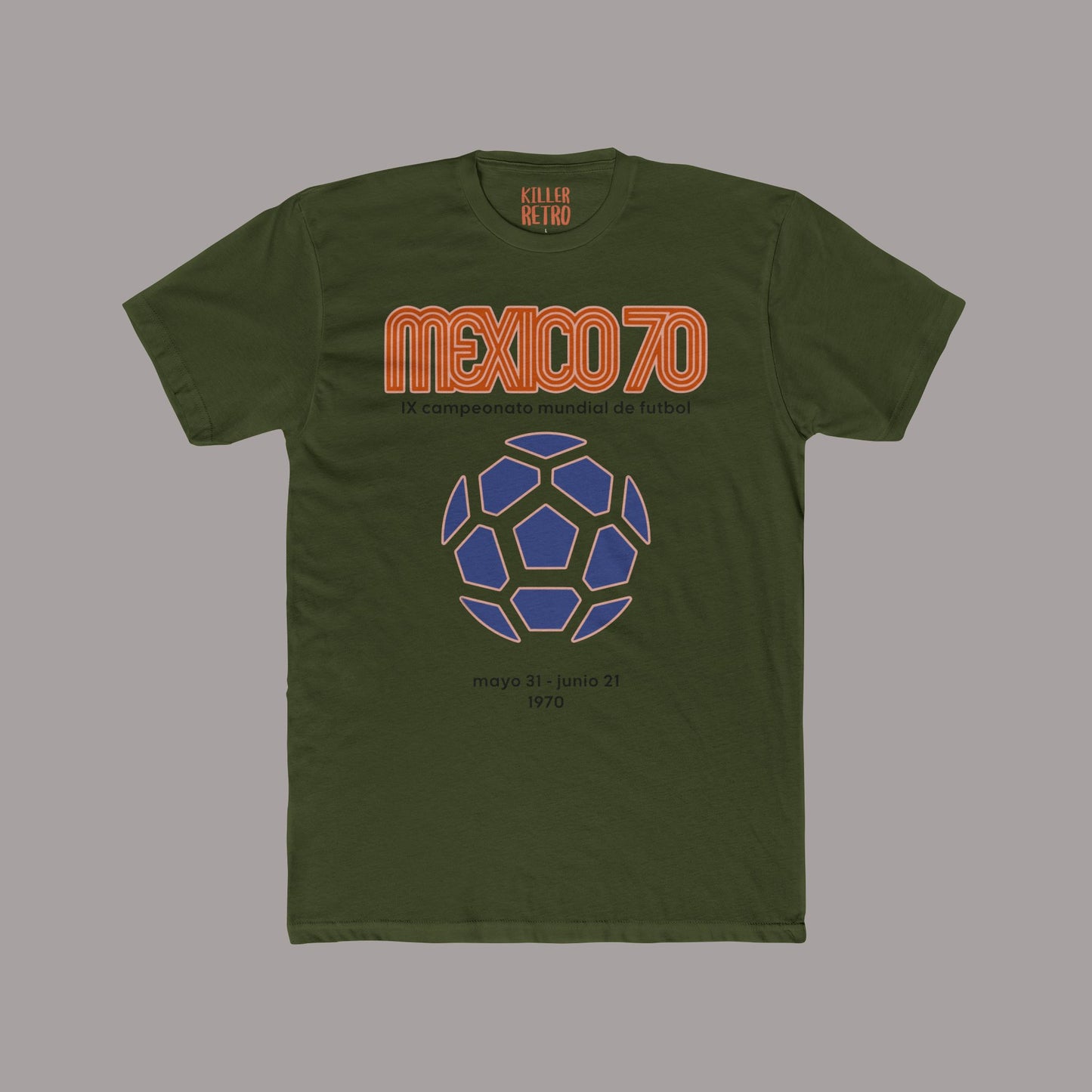 Vintage Mexico 70  Soccer - Football Shirt.