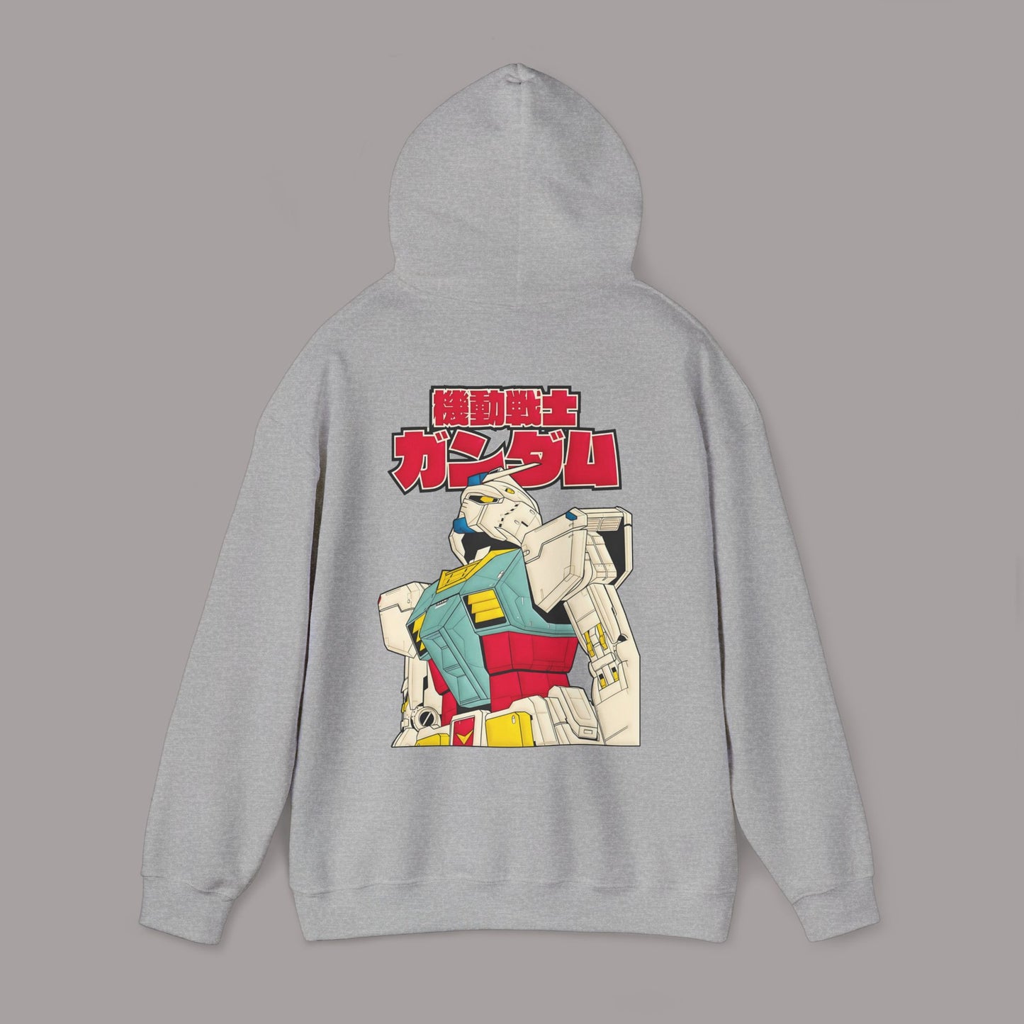 Gundam Vintage Mecha Hoodie — Retro Japanese Robot Graphic Sweatshirt