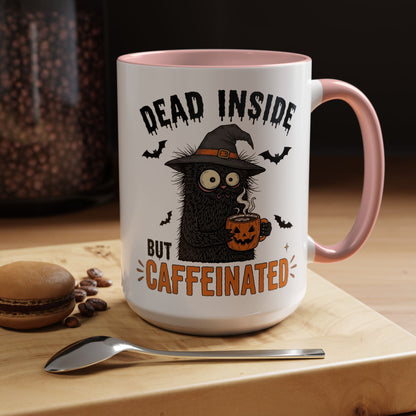 Dead Inside But Caffeinated Halloween Coffee Mug