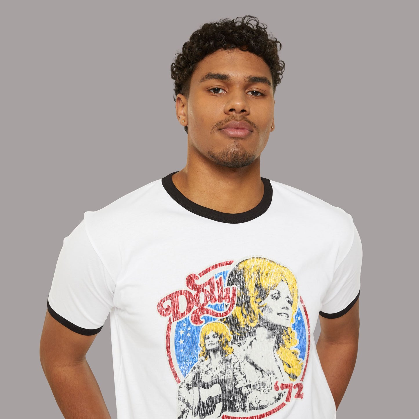 Dolly 1972 Retro Ringer Tee