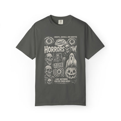 Horror Show Vintage Graphic Tee, Unisex Halloween Shirt