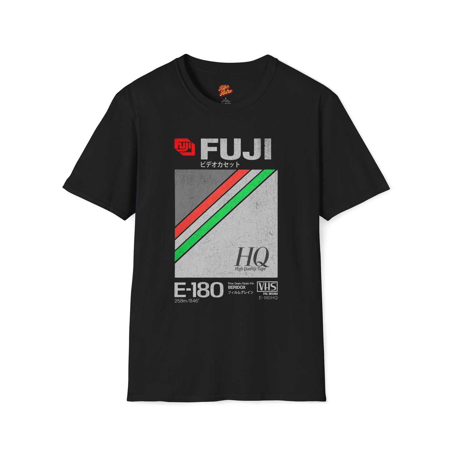 Retro 80's Fuji VHS Tape Unisex Soft-style T-Shirt