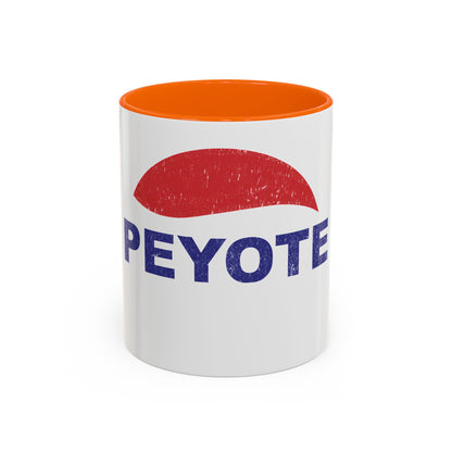 Peyote Parody Coffee Mug – Retro Distressed Graphic 11/15oz