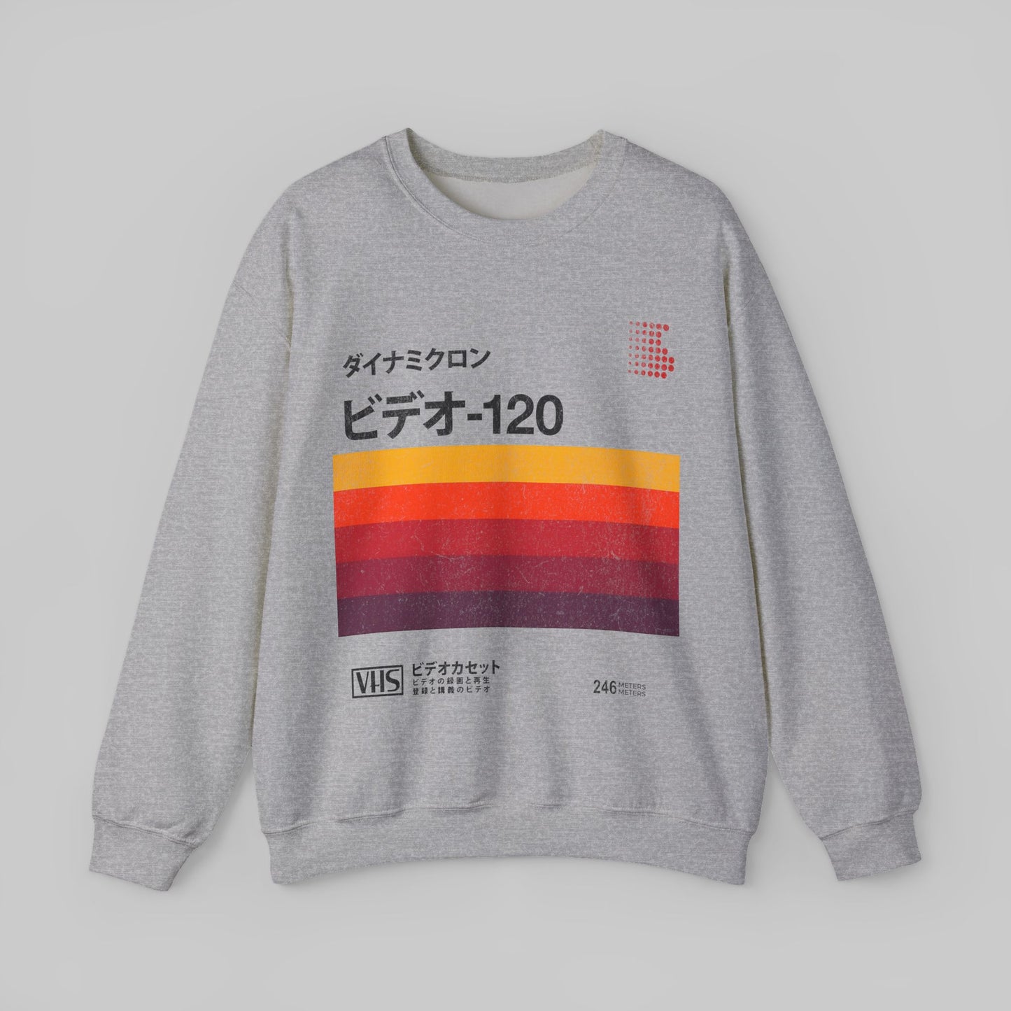 Japanese Vintage VHS Video Cassette Retro Sweatshirt.
