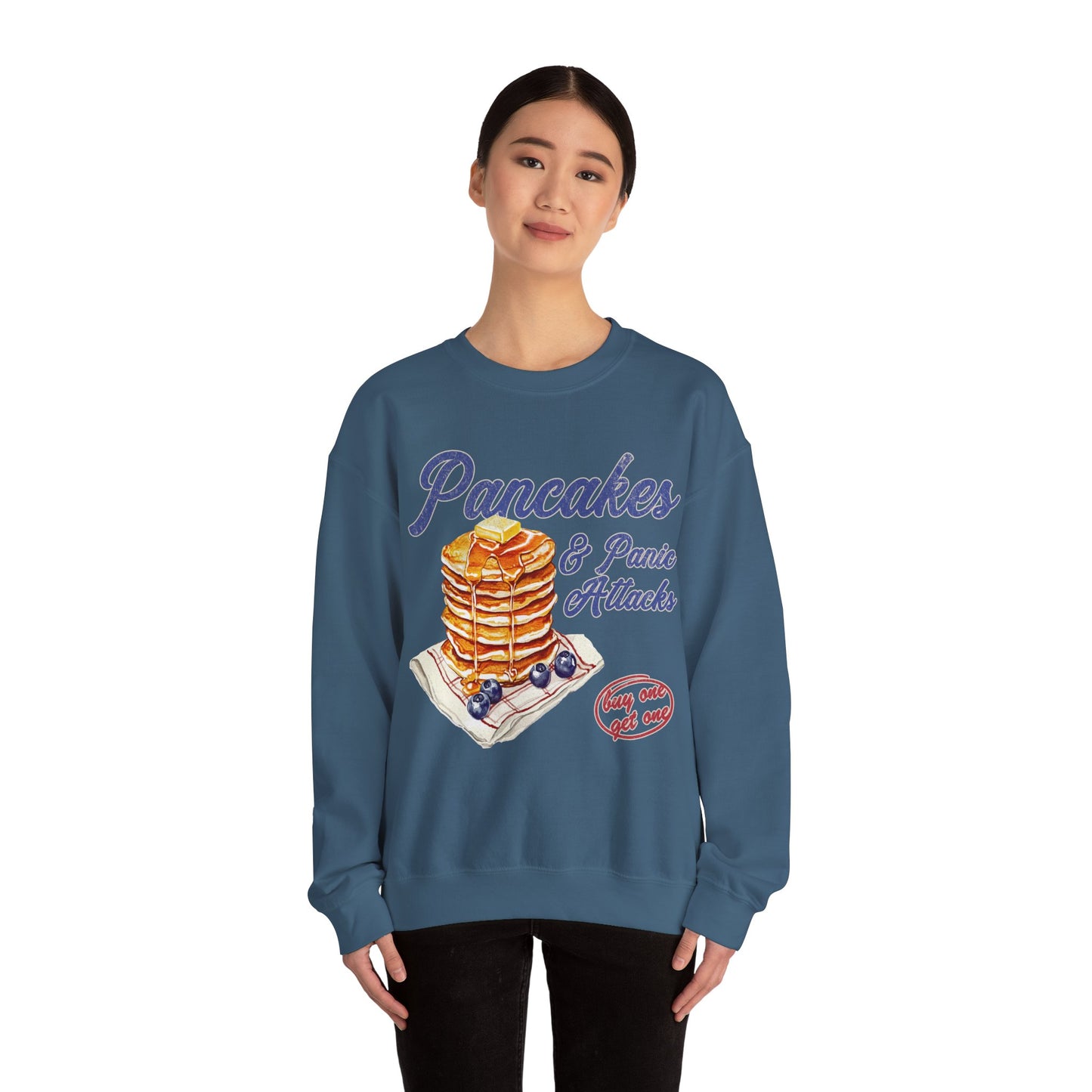 Retro Pancakes & Panic Attacks Sweatshirt