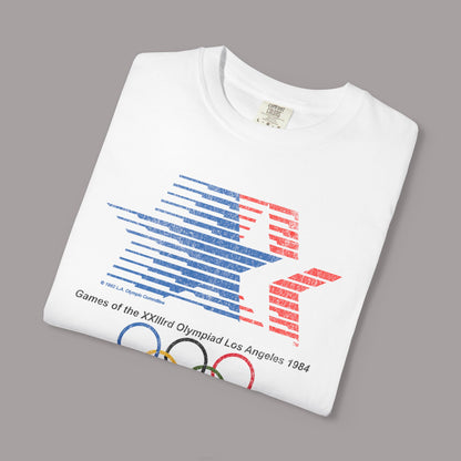 1984 LA Olympics Retro Graphic Tee, Vintage Unisex T-shirt, Classic 80s Sports Shirt, Olympic Games Gift, Athletic Tee Shirt