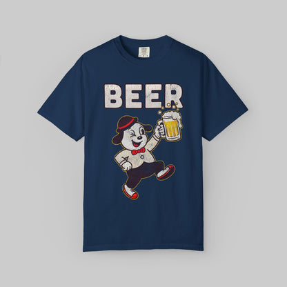 Retro Beer Mascot Vintage Graphic T-Shirt