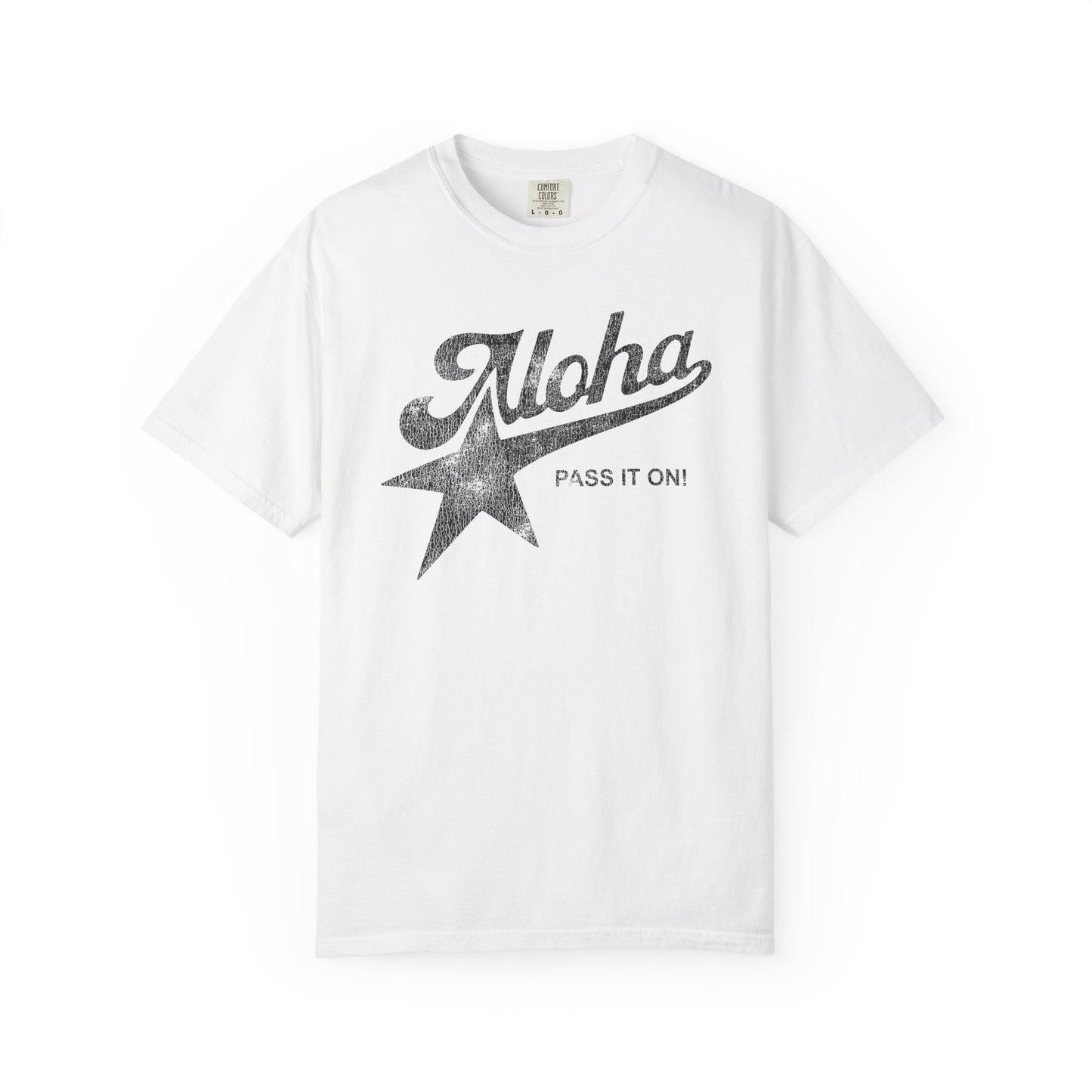Aloha Star Tee . "Aloha, Pass It On!" Vintage Graphic T-Shirt
