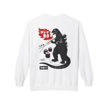 Restored Vintage Sushi and Kaiju Sweatshirt