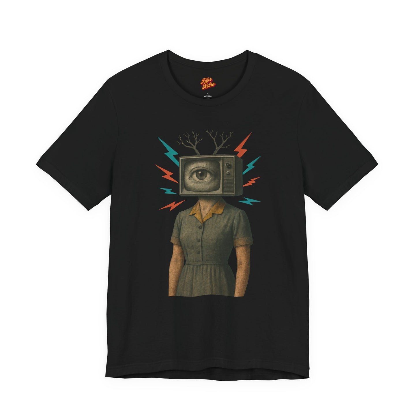 TV Head Retro Collage Graphic Tee