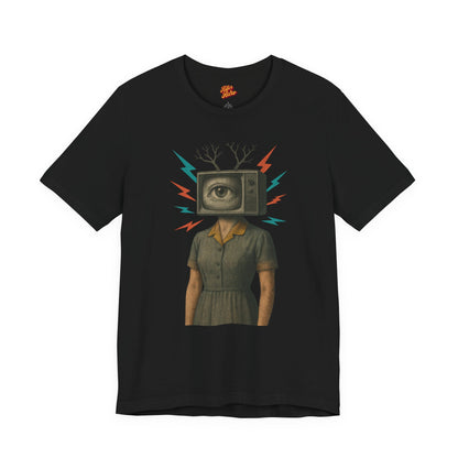 TV Head Retro Collage Graphic Tee