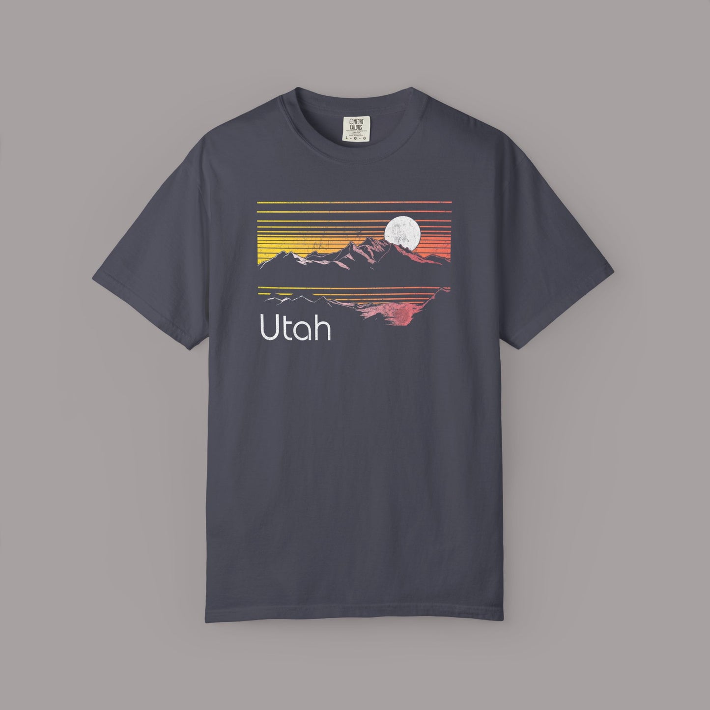 Retro Utah Sunset Mountain T-Shirt