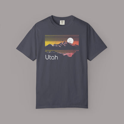 Retro Utah Sunset Mountain T-Shirt