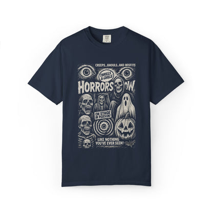 Horror Show Vintage Graphic Tee, Unisex Halloween Shirt