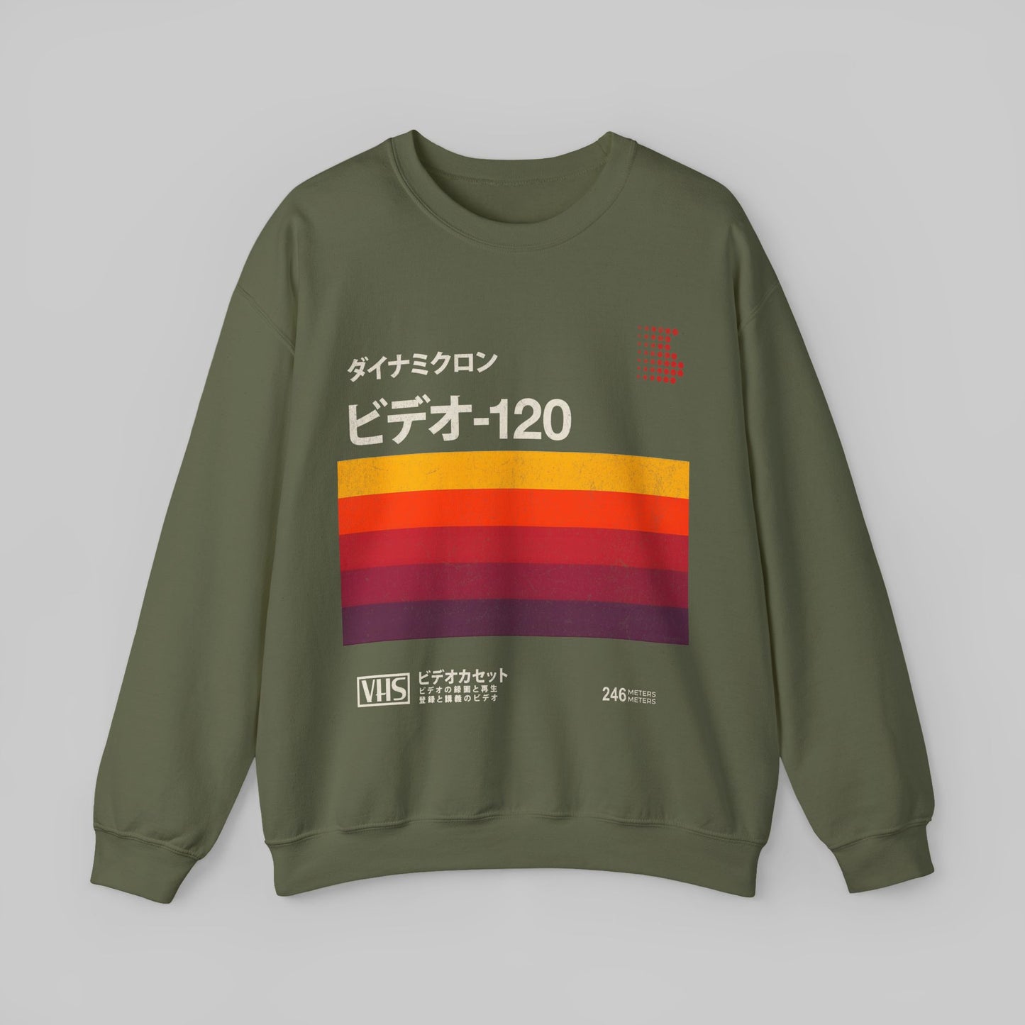 Japanese Vintage VHS Video Cassette Retro Sweatshirt.