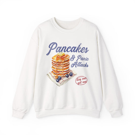Retro Pancakes & Panic Attacks Sweatshirt
