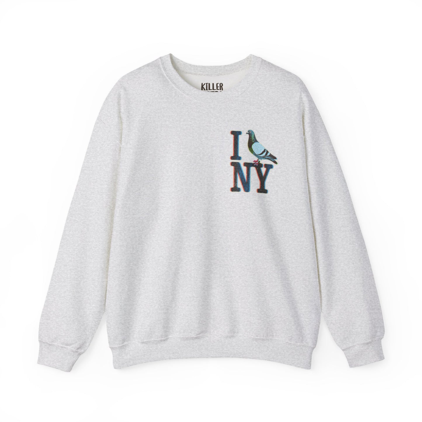 I (Pigeon) NY Crewneck Sweatshirt — Cute NYC Pigeon Graphic