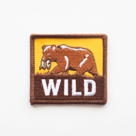 Union Made - Wild Bear Embroidered Iron on Patch