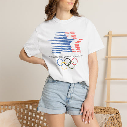 1984 LA Olympics Retro Graphic Tee, Vintage Unisex T-shirt, Classic 80s Sports Shirt, Olympic Games Gift, Athletic Tee Shirt