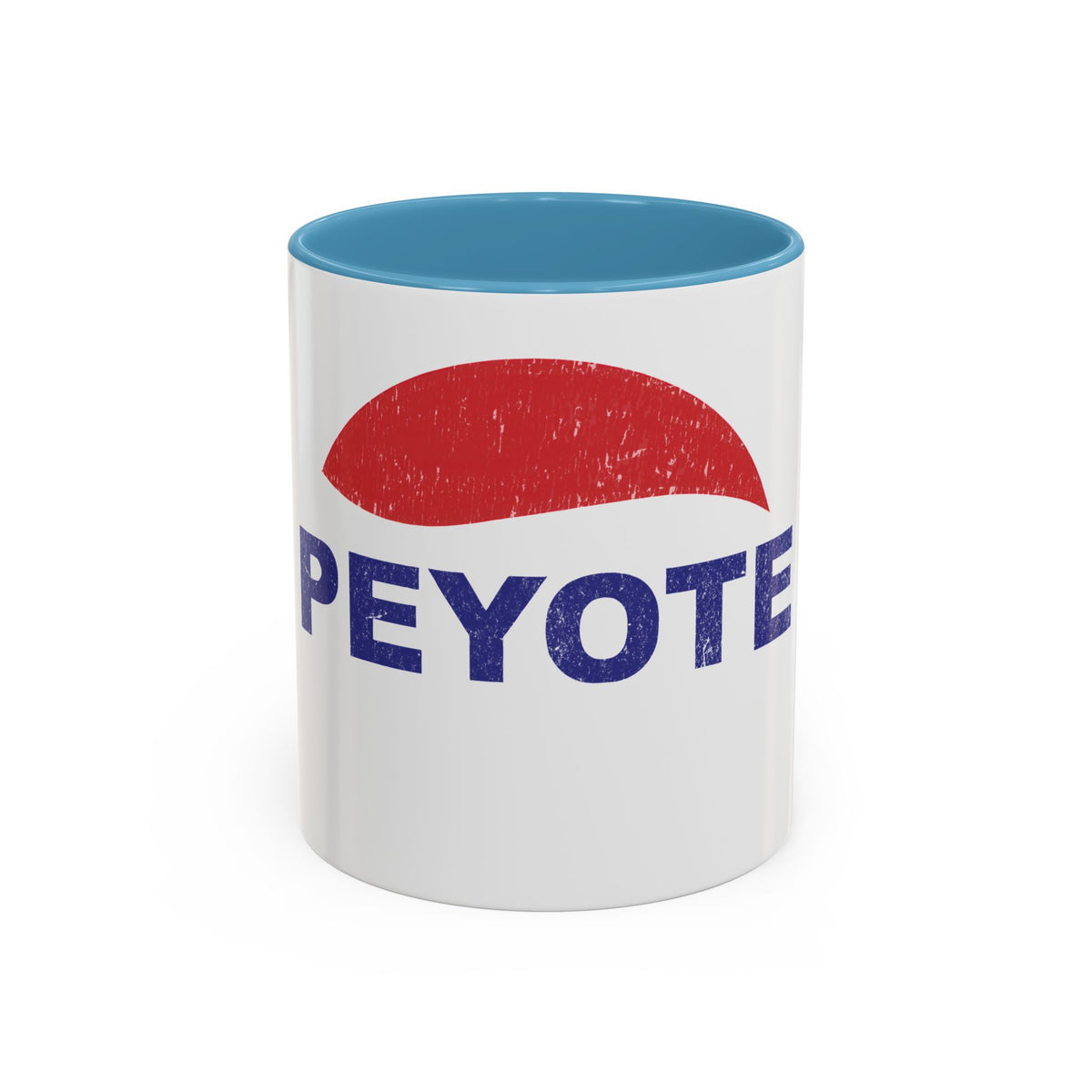 Peyote Parody Coffee Mug – Retro Distressed Graphic 11/15oz