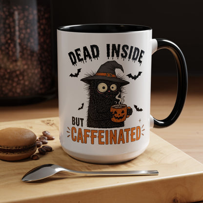 Dead Inside But Caffeinated Halloween Coffee Mug