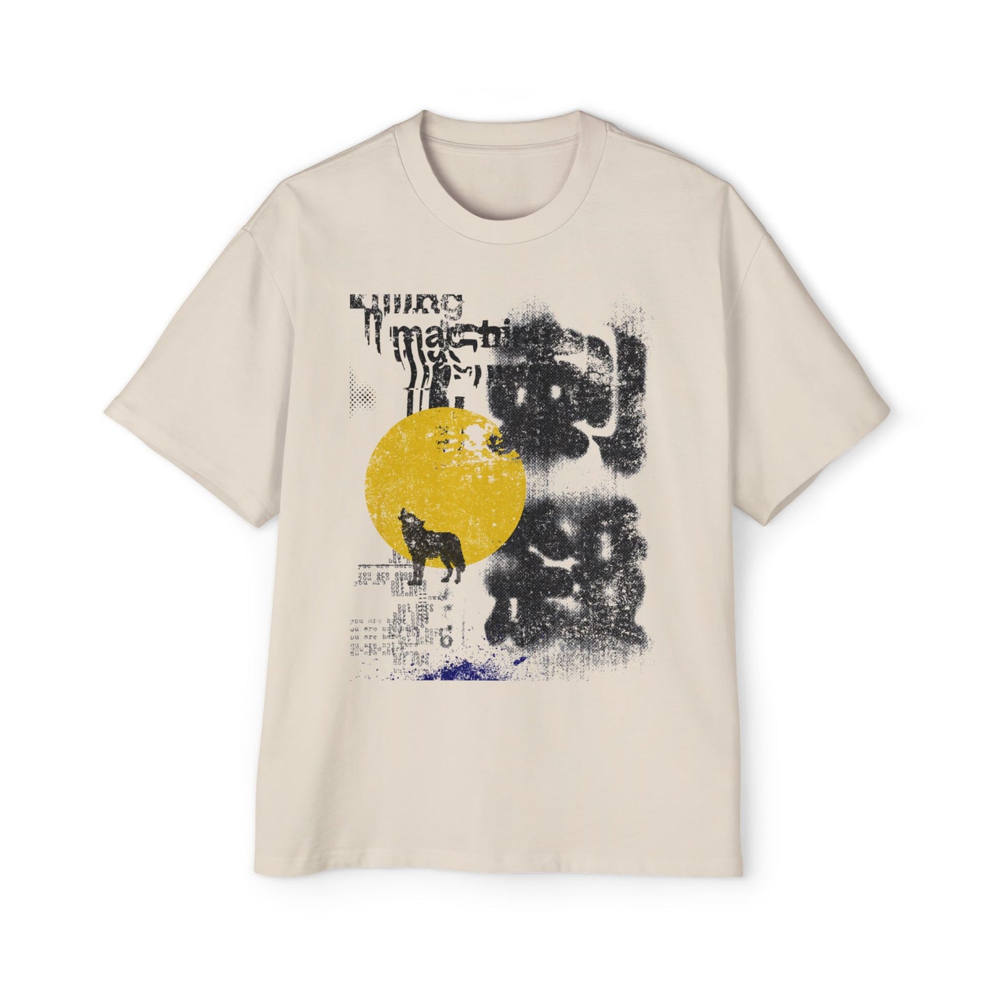 Contemporary Design Oversized Heavy Weight Graphic Tee