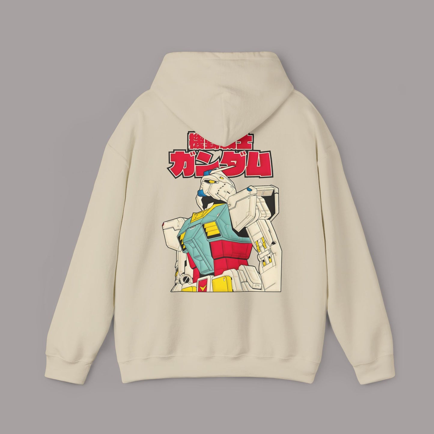 Gundam Vintage Mecha Hoodie — Retro Japanese Robot Graphic Sweatshirt