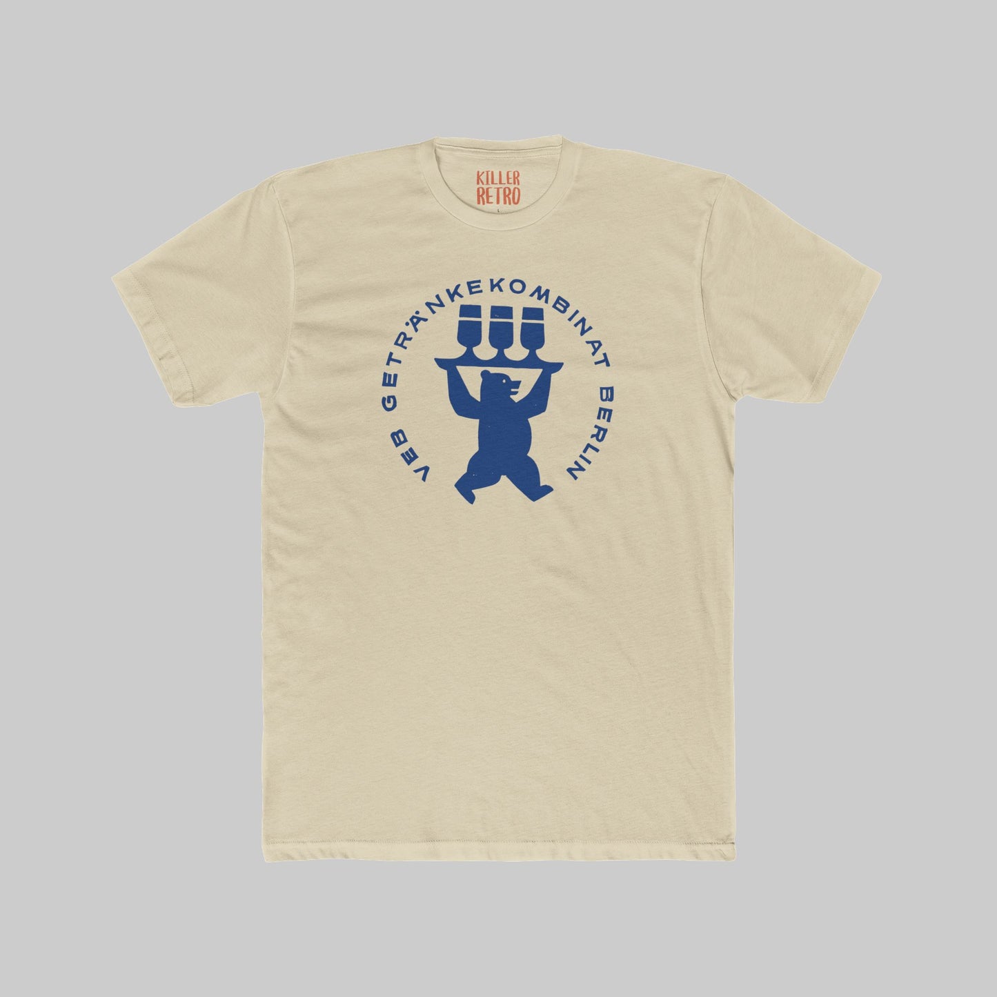 Retro Beer Bear Bierträger Berlin T‑Shirt — Getränkekombinat Logo Tee