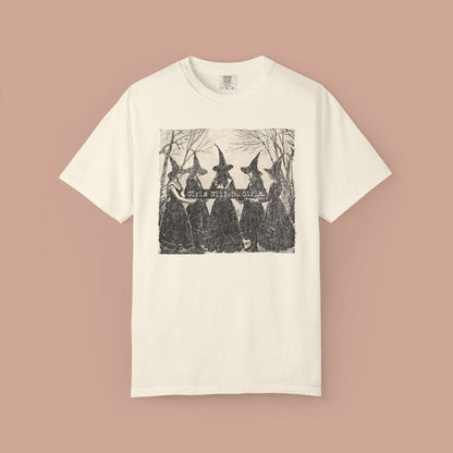 Girls Will Be Girls Vintage Halloween Witch T-shirt.